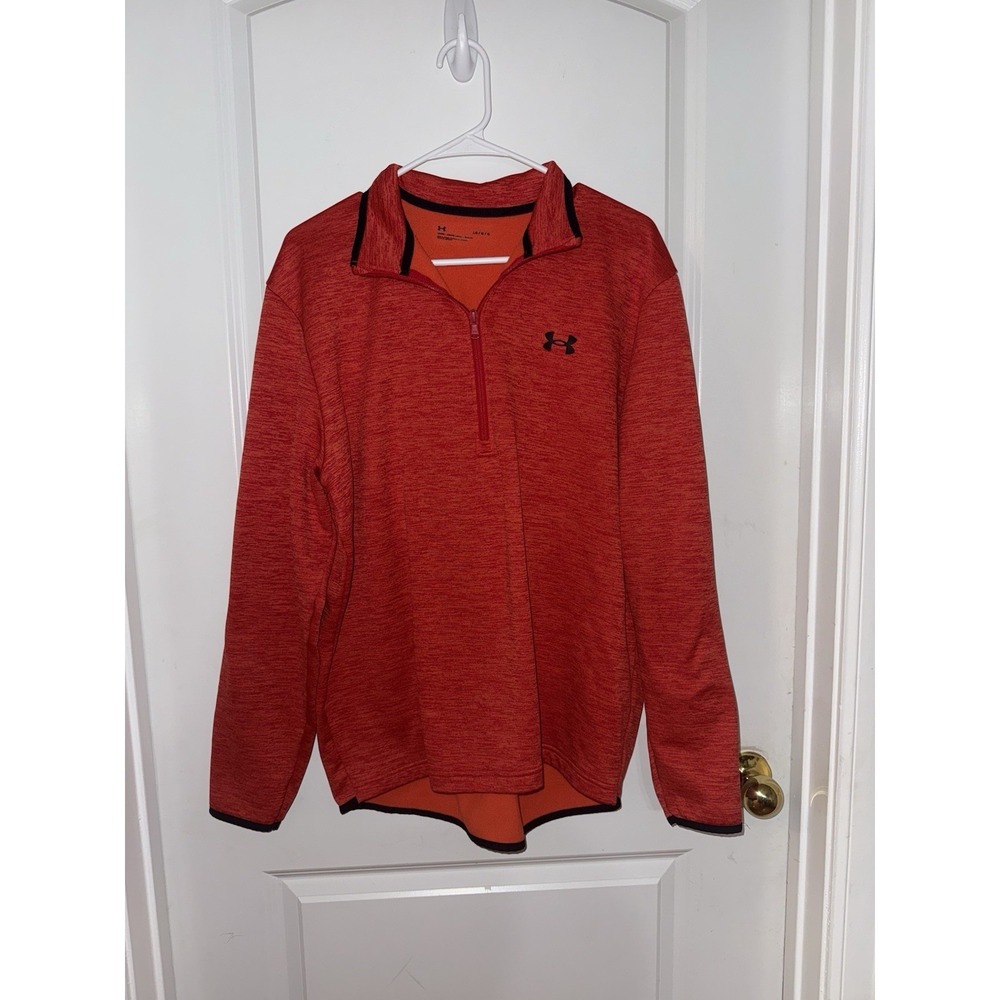 Men’s Under Armour Quarter-Zip Pullover Lightweight‎ Jacket Red Size Large